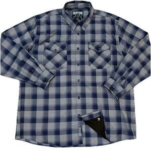 EUC Dixxon Flannel Mighty Mo 3XL Men's Long Sleeve Plaid Button Up